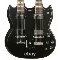 Jimmy Page 12&6 strings Double Neck Led Zeppeli black Electric Guitars Chinese