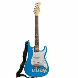 Johnny Brook Standard Electric Guitar Blue inc Shoulder Strap and Lead
