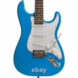 Johnny Brook Standard Electric Guitar Blue inc Shoulder Strap and Lead