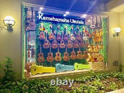 Kamehameha Ukulele KT-20 Tenor Solid Top Mahogany High Gloss With electric pickup