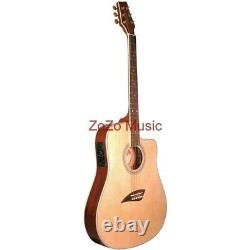 Kona K2 Thin Body 6-String Acoustic Electric Guitar, Natural