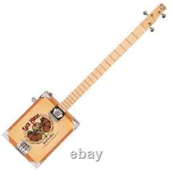 Lace Cigar Box Electric Guitar 3 String Dead Is Alive