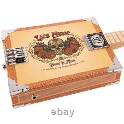 Lace Cigar Box Electric Guitar 3 String Dead Is Alive