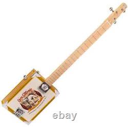 Lace Cigar Box Electric Guitar 3 String Pero Pup