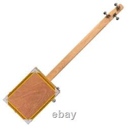 Lace Cigar Box Electric Guitar 3 String Pero Pup