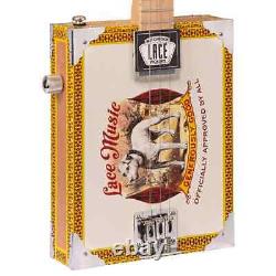 Lace Cigar Box Electric Guitar 3 String Pero Pup