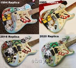 Made To Order Billie Joe Armstrong Blue Guitar Replica Any Year Christmas green
