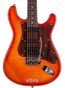 Magneto U-One Sonnet Modern Electric Guitar (US-2300) Flamed Amber Burst