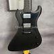 Matte Black Electric Guitar Fast Ship HH Pickups 6 Strings Dot Inlay Solid Body