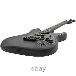 Matte Black Stratocaster Electric Guitar Single Coil 22 Fret Classic