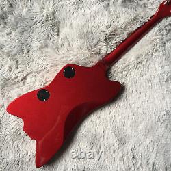 Metallic Red Body Binding Electric Guitar Basswood Body Maple Neck H Pickup