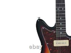 Monoprice Offset OS30 DLX Electric Guitar with Gig Bag Sunburst Color 6 String