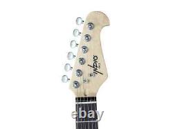 Monoprice Offset OS30 DLX Electric Guitar with Gig Bag Sunburst Color 6 String