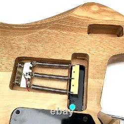 Musoo brand 7 strings fanned fret headless electric guitar