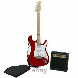 NEW! ST 6 String Full Size Electric Guitar Set with 10W Amp