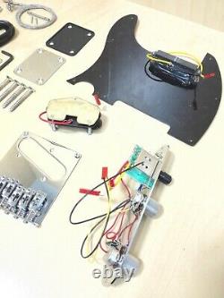 NO-SOLDERING, Solid Basswood Body 12-String Electric DIY, S-S Pickups-HSTL 19100S