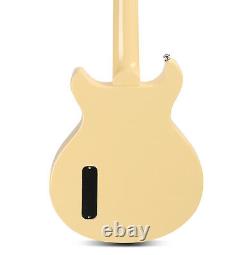 Naughty Boy 6 String Electric Guitar Cream Yellow Mahogany Body Good P90 Pickup