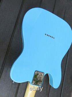 New 12 String Daphne Blue Semi-hollow Tele Style Electric Guitar