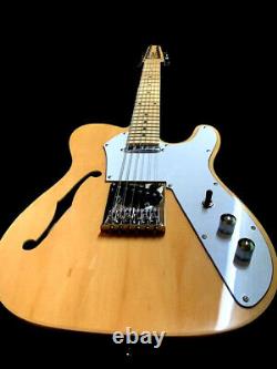 New 12 String Semi-hollow Natural Thinline Tele Style Electric Guitar