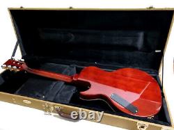 New 6 String Little Sister Style Cutout Semi Hollow Electric Guitar + Case