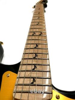 New 6 String Strat Style Flame Maple Board Burnside Signature Electric Guitar