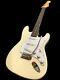 New 6 String Strat Style Vintage White Gloss Finish Electric Guitar