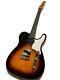 New 6 String T Style Roasted Maple Neck Vintage Burst Electric Guitar P90
