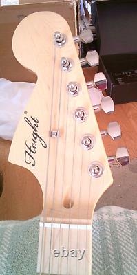 New B-Stock Custom Hendrix White Guitar Reverse Bridge Pickup& Headstock