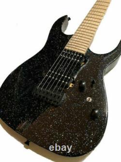 New Custom Pro Series 7 String Black Electric Guitar
