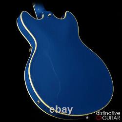New D'angelico Deluxe DC Limited Edition Electric Guitar Sapphire Blue