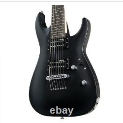 New ESP LTD Deluxe MH-17 7-String Electric Guitar, Satin Black