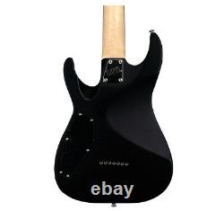 New ESP LTD Deluxe MH-17 7-String Electric Guitar, Satin Black