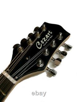 New Electric 8 String Mando-caster Solid Body Cash Gloss Black Finish Mandolin