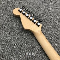 New Exotic Wood Electric Guitar Natural Semi Hollow St Style 6 String