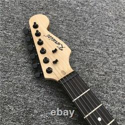 New Exotic Wood Electric Guitar Natural Semi Hollow St Style 6 String