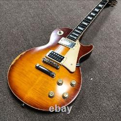 New High-quality Electric Guitar Sunset Burst Matte Finish Silver Hardware