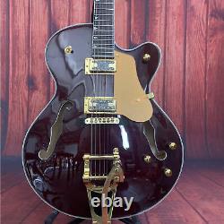 New Hollow Body L5 6 String Electric Guitar Brown Archtop Ship From US Warehouse