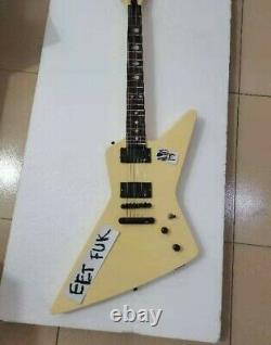 New James Hetfield white EET F-U-K Electric Guitar 6 Strings Chinese Replica