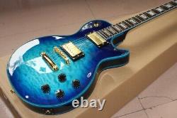 New LP Quality Blue Electric Guitar Les-Paul 6 String Rosewood Electric Guitar