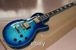 New Quality Blue Electric Guitar Les-Paul 6 String Rosewood Electric Guitar