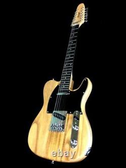 New Tele Style Natural Concert 12 String Solid Electric Guitar