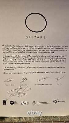 O Guitars Custom Shop Master Built Argentina Piezo Electric Nylon String Guitar