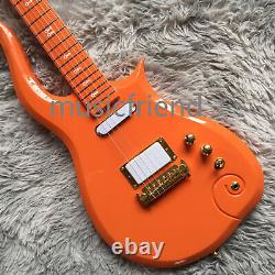 Orange Prince Cloud Electric Guitar 6 String S H Pickups Maple Maple Fingerboard