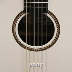 Oscar Schmidt OD312CEWH 12-String Dreadnought Acoustic Electric Guitar, White