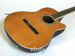 Ovation Classical Guitar Acoustic Electric Nylon String Cutaway
