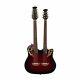 Ovation Double Neck Acoustic Electric 6/12-String Guitar Red Burst With Case