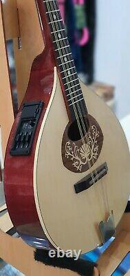 Portuguese mandolin I with EQ, Hora, Romania, solid wood small portuguese guitar