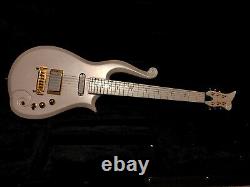 Prince Cloud Guitar In White. 6 String Electric Guitar