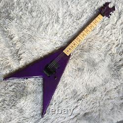 Purple Electric Guitar 6 String Basswood Body Maple Fretboard Maple Neck