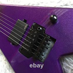 Purple Electric Guitar 6 String Basswood Body Maple Fretboard Maple Neck